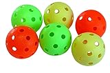 Realstick Floorball / Unihockey Ball 6er Set, Color Mix