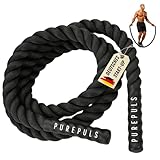 PUREPULS® Schweres Springseil für Erwachsene (1,70m - 1,90m) – Langes...