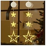Jsdoin Sterne Weihnachtsbeleuchtung, 2 Stück Stern Weihnachtsbeleuchtung...