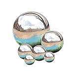 Edelstahl Kugel, 6 STK. 50-150 mm Glänzend Polierter Globus Reflektierende...