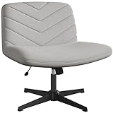 Yaheetech Bürostuhl, Schreibtischstuhl mit breitem Sitzkissen,...
