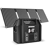 SinKeu 96Wh Tragbare Powerstation mit Solarpanel 40W, 30000mAh LiFePO4-Akku...