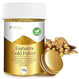 Detox Organica Goldpulver essbar, 10g Lebensmittelfarbe Gold ohne E171...