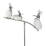 Gebrüder Lomprich Steinvogelpaar mit Kind SV 465, Höhe ca. 110 cm