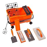 MIVOS Fliesenwaschset 7-teiliges Fliesenleger Waschset mit Räder - Profi...