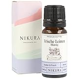 Nikura Frische Leinen (Blumig) Duftöl - 10ml | Perfekt für die Seifen-...