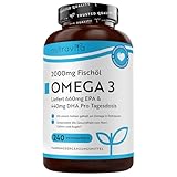 Omega 3 Kapseln hochdosiert 240-2000mg Fischöl Kapseln mit 660mg EPA &...