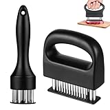 2 PCS Steaker Fleischzartmacher, Schnitzelklopfer Fleischklopfer Edelstahl...