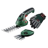 Bosch Akku Grasscheren Set Isio (3,6 Volt, Messerlänge 12 cm,...