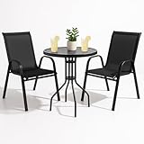 SPRINGOS Gartenmöbel Set 2+1 2 Personen mit Wasserdichtem Tisch 2 Stühlen...