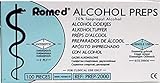 Romed Alkoholtupfer 2-lagig 65 x 30mm Tupfer Alkohol 100 Stück