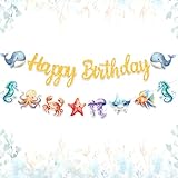 TMZELOA Fisch Deko Kindergeburtstag Deko - Unterwasser Geburtstag Deko mit...