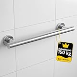 Bürstenking Haltegriff Dusche 400 mm Chrom – Duschgriff/Wannengriff aus...