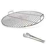 huanniu 304 grillrost Edelstahl rund mit Griff, 54.5 cm Durchmesser für 57...
