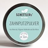 SCHETTLERs Zahnputzpulver - nur Natur: mit Meersalz, Rügener Heilkreide...