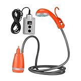 Anneome Tragbare Outdoor Campingdusche mit Akku Wiederaufladbare...