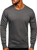 BOLF Herren Sweatshirt Pullover Sweater Pulli Langarmshirt Longsleeve...