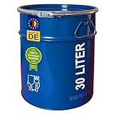 plasteo® 30 Liter Stahlfass Hobbock Deckelfass | Zyklon Absaugung Geeignet...