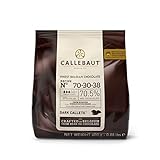 Callebaut Schwarze Schokolade Tropfen 70% Beutel mit 400 g