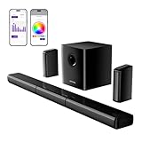 ULTIMEA 7.1ch Virtual Surround Sound Bar, Soundbar für TV Geräte mit 2...