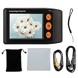 Glomora Digitale Videolupe, Hand-Digital-Videolupe Mit 3,5-Zoll-LCD, 2- Bis...