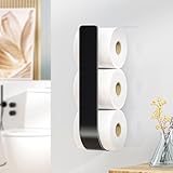 LOXSUN Toilettenpapier Aufbewahrung ohne Bohren, Klopapier Aufbewahrung...