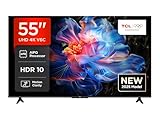 TCL 55V6C 55 Zoll Direct LED TV, 4K HDR Fernseher, Smart TV mithilfe von...