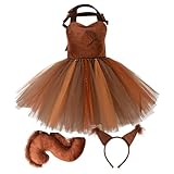 Eichhörnchen-Kostüm für Kinder, Tierkostüm, Tierkostüm, Tutu-Kleid mit...