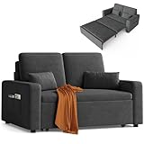 Xbro Sofa mit Schlaffunktion 147x196x87 cm, Schlafsofa 2-Sitzer Ausziehbar...