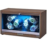 ANWBROAD Uhrenbeweger für 6 Uhren Spinner mit LED und Superleisen...