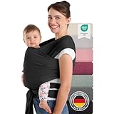 Laleni Tragetuch Baby neugeboren bis 15 kg aus weicher Baumwolle -...
