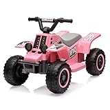 6V Elektro-Quad Für Kinder, Kinder Elektroauto Mit LED-Lichtern, Musik &...