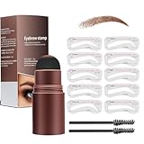 Eyebrow Powder Stamp, Wiederverwendbares Augenbrauen Stempel Set mit 2...