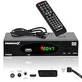 Premium X Kabel Receiver DVB-C FTA 530C Digital FullHD TV Auto Installation...