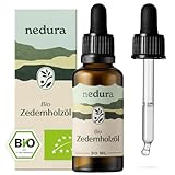 nedura® BIO Zedernholzöl [100% NATURREIN] - Aus echtem Zedern-Öl -...