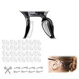 20 Paar Adhesive Nasenpads Brillen Pads (Silikon-Granulat rutschfest) & 5...