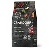 Grandorf Fresh Sterilised - Ente und Süßkartoffel - Hypoallergenes...