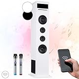 Auna KTV Karaoke Musikbox mit Mikrofon, Bluetooth Karaoke-Maschine mit...