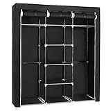 SONGMICS Kleiderschrank, Stoffschrank, faltbare Garderobe mit...