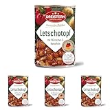 DREISTERN Letschotopf 400g I Mit Kartoffeln & Würstchen I Herzhaftes...