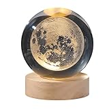 GDWD 3D Kristallkugel Nachtlicht, Nachtszene Astronomie LED Ball Lampe Mit...