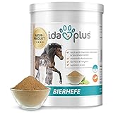 Ida Plus - Reines Bierhefe-Pulver - 500g - 100% Naturprodukt für Hunde,...