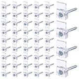 ORFOFE 30 Stück Transparenter Spiegelaufhänger Clip aus Kunststoff für...
