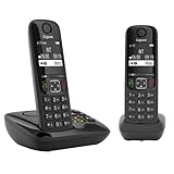 Gigaset AS690A Duo - 2 Schnurlose DECT-Telefone mit Anrufbeantworter -...