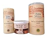 Französisches Meersalz Set, Fleur de Sel de Île de Ré 125g, Guérande...