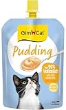 GimCat Pudding mit Calcium - Katzensnack aus echter laktosereduzierter...