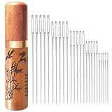 Nähnadeln Sticknadeln Spitz Großem-öhr Edelstahl - 25 Stück für...