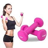 POWRX Neopren Hanteln Kurzhanteln 1,5kg Gelb 2er Set I Hexagon, Gewichte,...