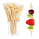100Stk Spieße Fingerfood, Cocktail Deko Holzspieße, Cocktailspieße,...