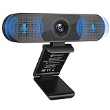 EMEET Webcam mit Mikrofon - C980PRO Webcam mit Mikrofon und Lautsprecher,...